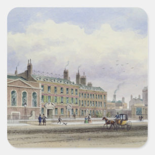 Pegatina Cuadrada Iglesia de Santo Tomás, Southwark, Londres