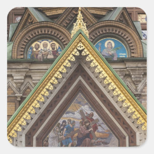 Pegatina Cuadrada Iglesia del Salvador de sangre derramada