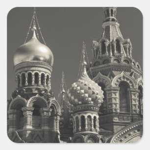 Pegatina Cuadrada Iglesia del Salvador de Sangre Derramada