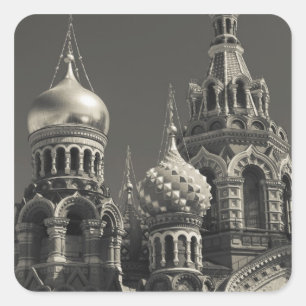 Pegatina Cuadrada Iglesia del Salvador de Sangre Derramada