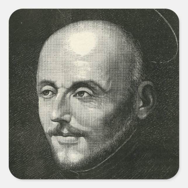 Pegatina Cuadrada Ignacio de Loyola (Anverso)
