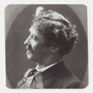 Pegatina Cuadrada Ignacy Jan Paderewski, c.1919