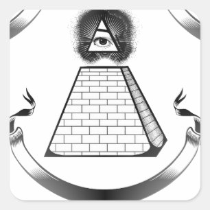 Pegatina Cuadrada iluminador