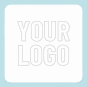 Pegatina Cuadrada Iluminar automáticamente el logotipo para el fondo