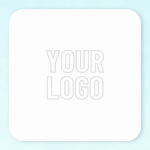 Pegatina Cuadrada Iluminar automáticamente el logotipo para el fondo