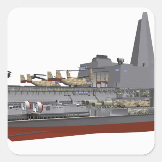 Pegatina Cuadrada Ilustracion Cutaway (Anverso)