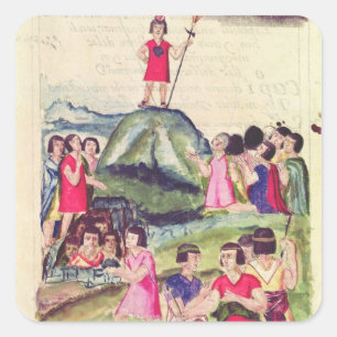Pegatina Cuadrada Ilustracion de Manco Capac
