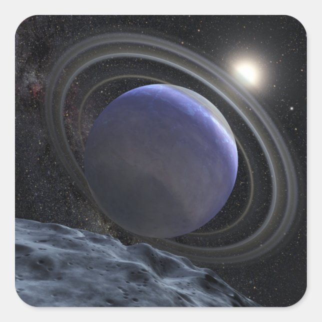 Pegatina Cuadrada Ilustracion del artista (Anverso)