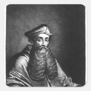 Pegatina Cuadrada Ilustracion Reginald Pole