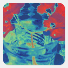 Pegatina Cuadrada imagen de bougainville