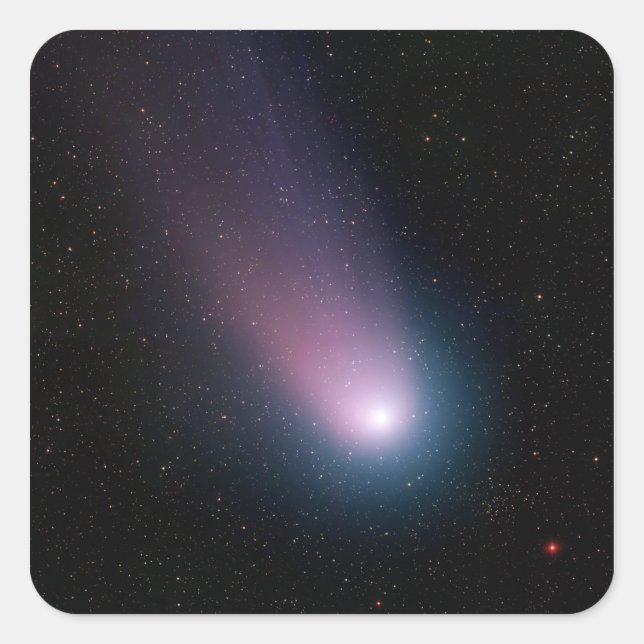 Pegatina Cuadrada Imagen del cometa C/2001 Q4 (NEAT) (Anverso)