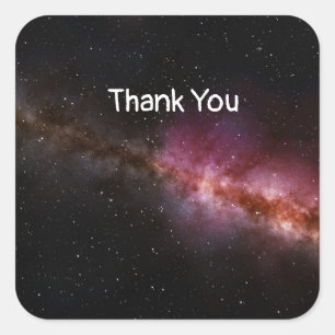 Pegatina Cuadrada Imagen del universo