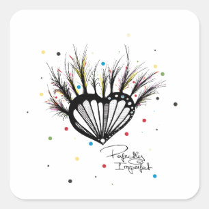 Pegatina Cuadrada Imperfecto