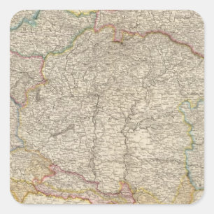 Pegatina Cuadrada Imperio austriaco