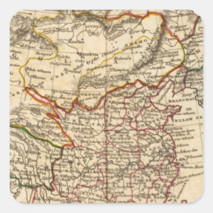 Pegatina Cuadrada Imperio chino