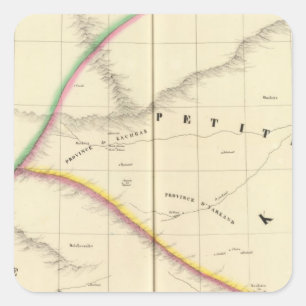 Pegatina Cuadrada Imperio chino, Asia 55