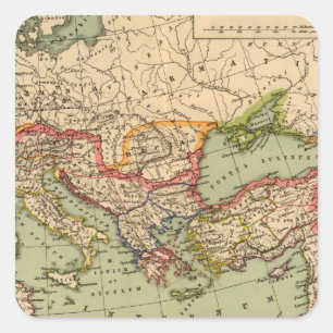 Pegatina Cuadrada Imperio romano