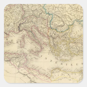 Pegatina Cuadrada Imperio romano 4