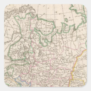 Pegatina Cuadrada Imperio ruso, Europa Antheil