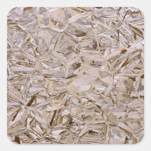 Pegatina Cuadrada Impresión de contrachapado de construcción de OSB  (Anverso)