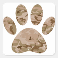 Impresión de las garras de perro del desierto Camo