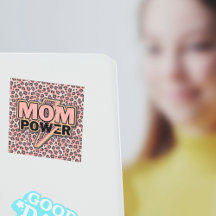 Impresión de leopardo rosa de Mamá Power