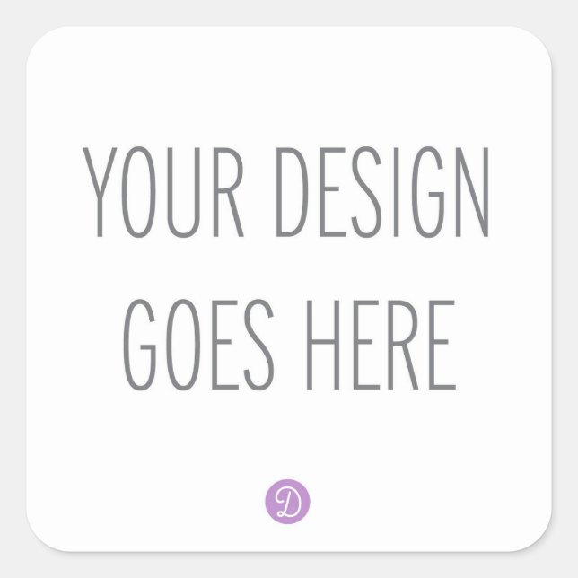 Pegatina Cuadrada Impresión de Stickers Cuadrados (1,5" o 3") (Anverso)