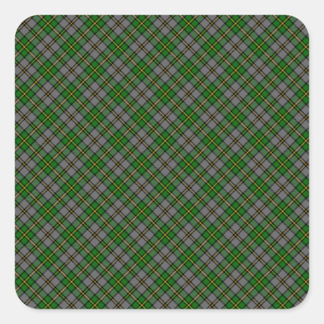 Pegatina Cuadrada Impresión diseñada para el uso en el uso de artán  (Anverso)