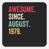 Impresionante desde agosto de 1979 cumpleaños retr