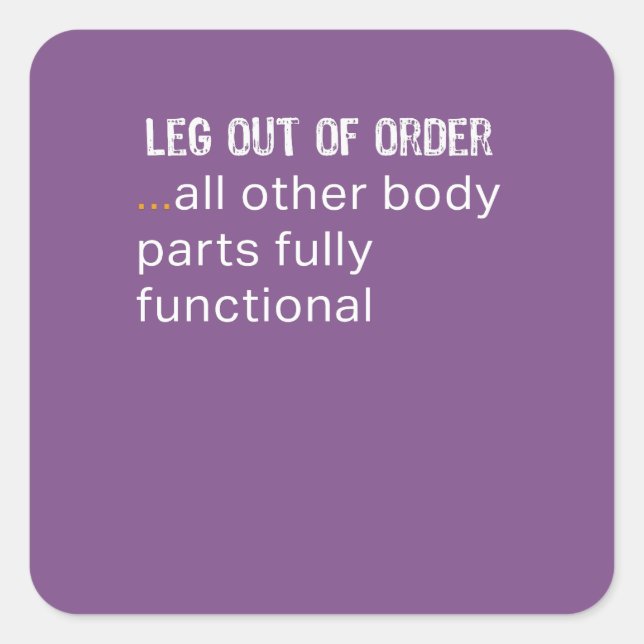 Pegatina Cuadrada Impresionante diseño de regalos divertidos por par (Anverso)