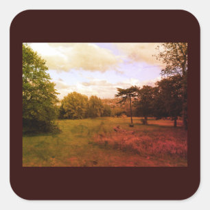 PEGATINA CUADRADA IMPRESIONES DE ARTE Y NATURALEZA