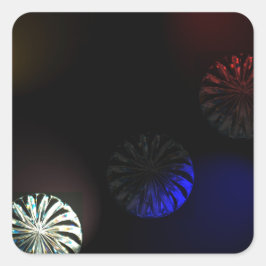 Pegatina Cuadrada Impresora virtual de color