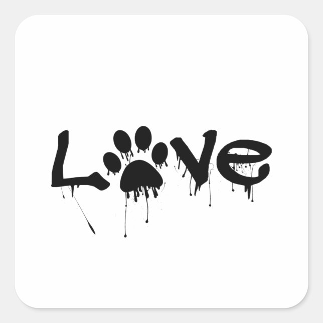 Pegatina Cuadrada Imprimir trazo (Anverso)