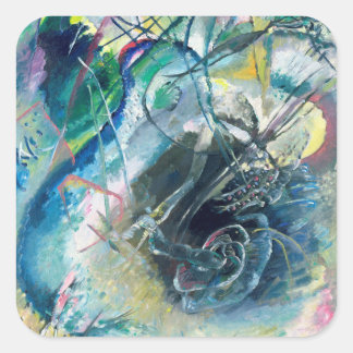 Pegatina Cuadrada Improvisación sin título, 1914