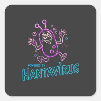 Pegatina Cuadrada Impulsado por Hantavirus
