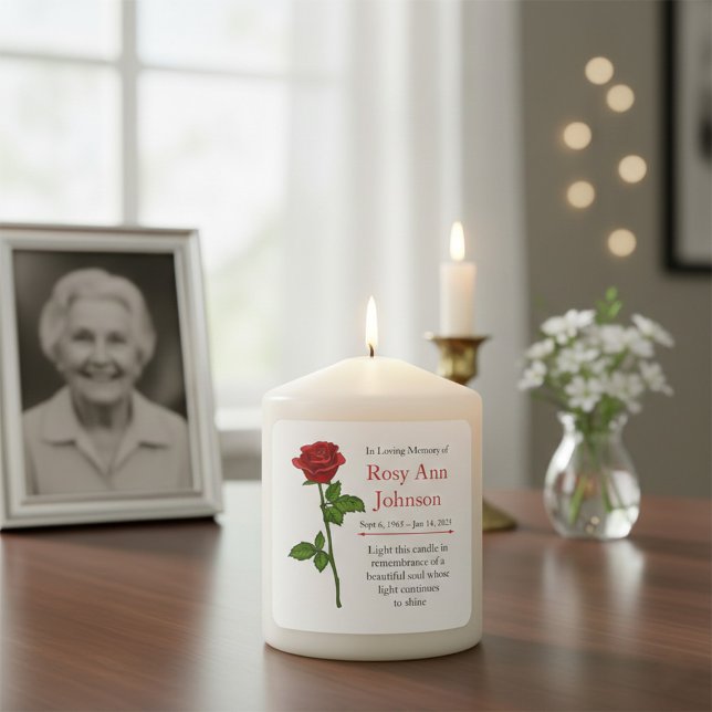 Pegatina Cuadrada In Loving Memory “Light This Candle" (Subido por el creador)