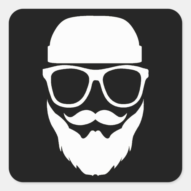 Pegatina Cuadrada Inconformista viejo de YE (Anverso)