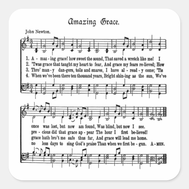 PEGATINA CUADRADA INCREÍBLE GRACE-PEGATINA (Anverso)