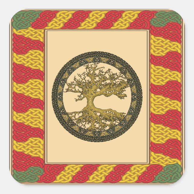 Pegatina Cuadrada indefinido (Anverso)