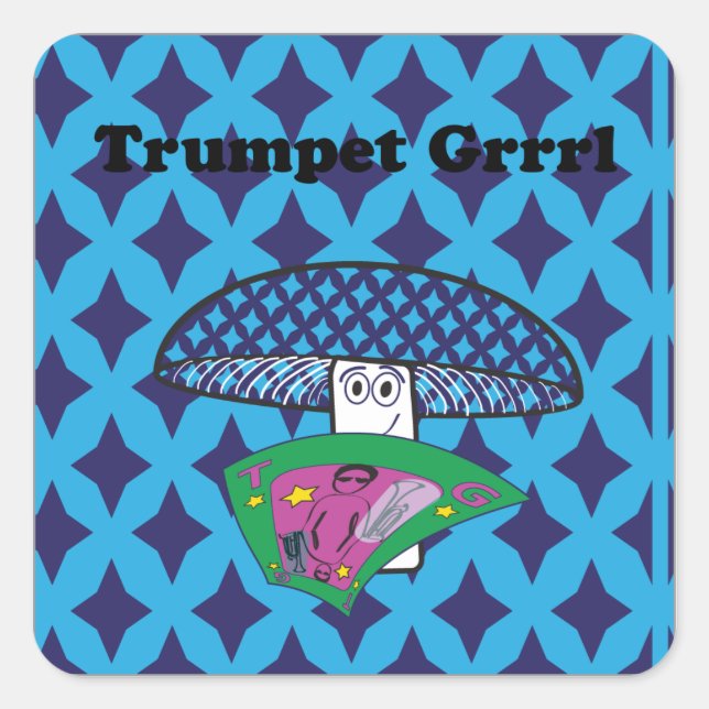 Pegatina Cuadrada indefinido (Anverso)