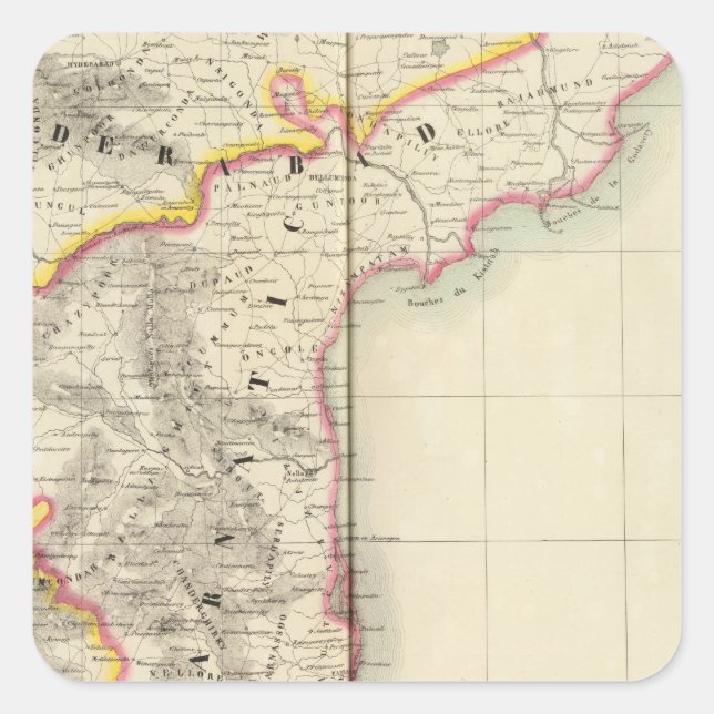 Pegatina Cuadrada India 103 (Anverso)