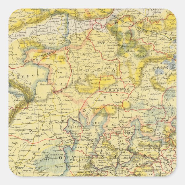 Pegatina Cuadrada India 2 (Anverso)