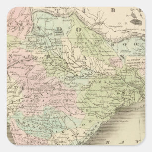 Pegatina Cuadrada India 9