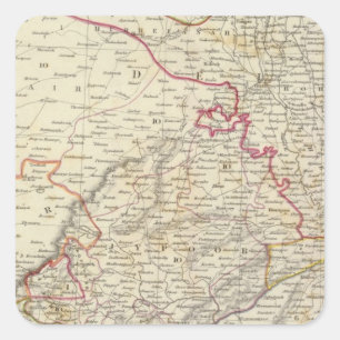 Pegatina Cuadrada India IX