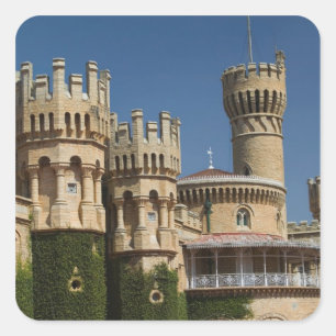 Pegatina Cuadrada INDIA, Karnataka, Bangalore: Palacio de Bangalore