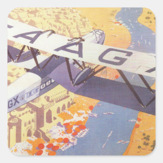 Pegatina Cuadrada India por Imperial Airways
