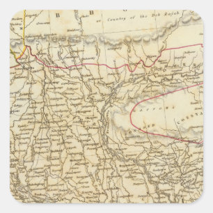 Pegatina Cuadrada India VIII Presidencia de Bangladesh