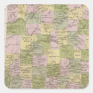 Pegatina Cuadrada Indiana 12