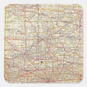 Pegatina Cuadrada Indiana 7