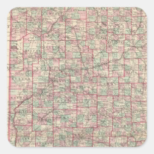 Pegatina Cuadrada Indiana 8